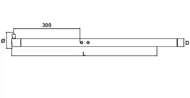 Плечо латунное уменьшенного размера для машин 4643E, 4644E, 4648E, 4649E TECNA 4567 Аппараты сварки труб