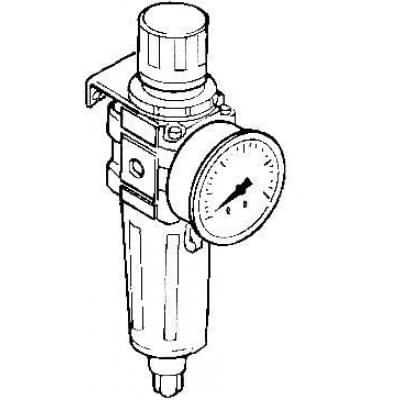 Блок фильтра сжатого воздуха с регулятором TECNA 70934 Редукторы и регуляторы